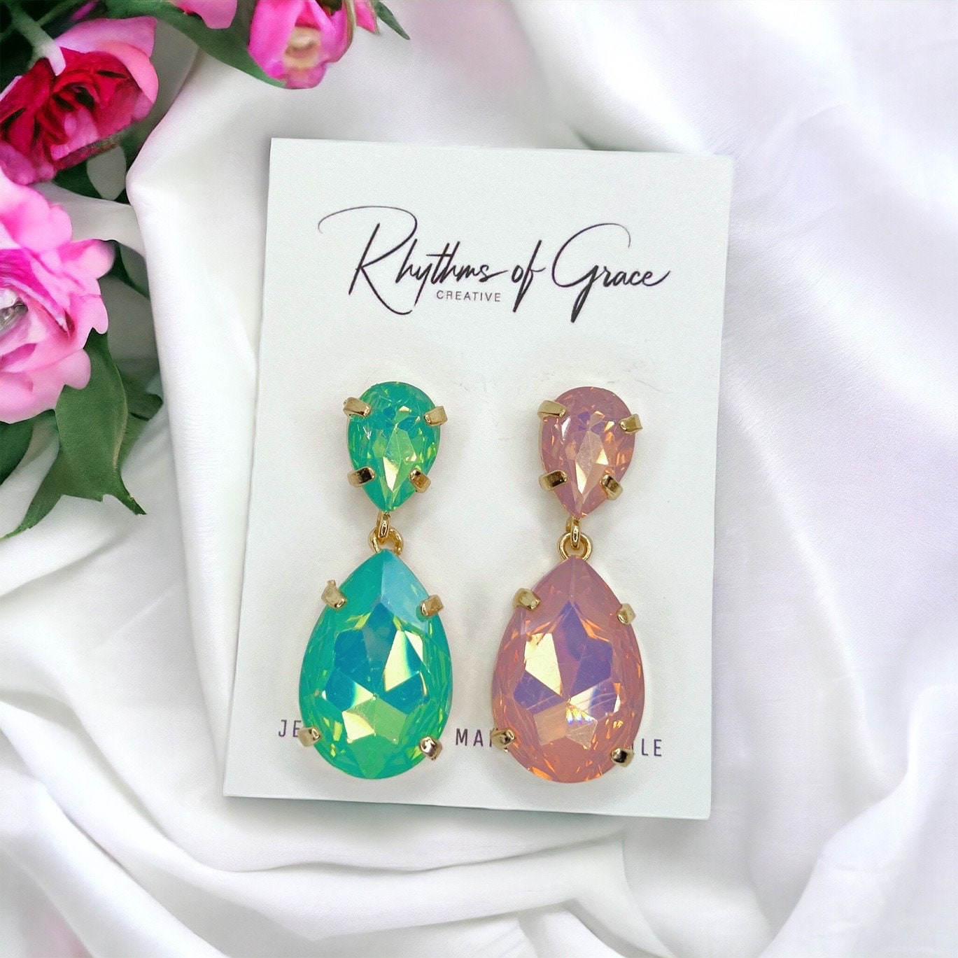 Gender Reveal Earrings - Baby Shower, New Mom, Mother’s Day, Mom Earrings, Momma Earrings, Mama Earrings, Team Pink, Team Blue, Pink or Blue