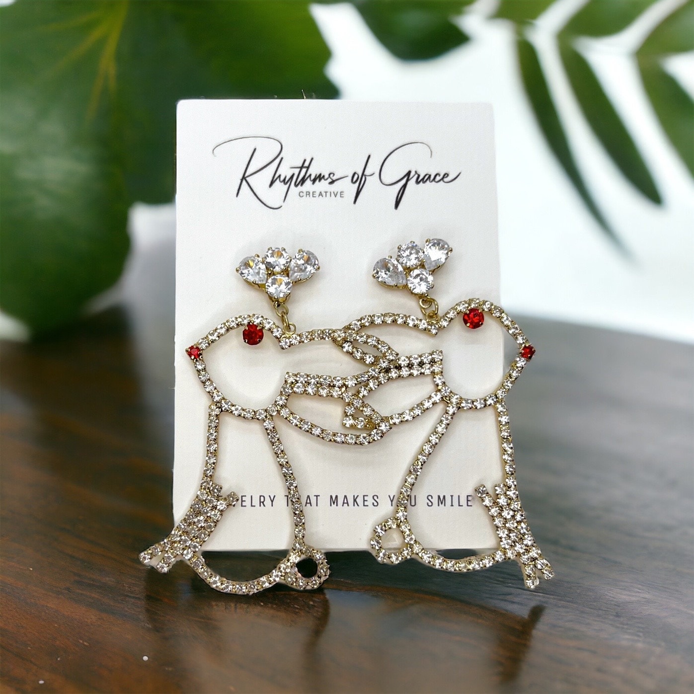 Hoppy Easter Sparkle: Dazzling Rhinestone Bunny Dangle Earrings! - Rhythms of Grace Creative