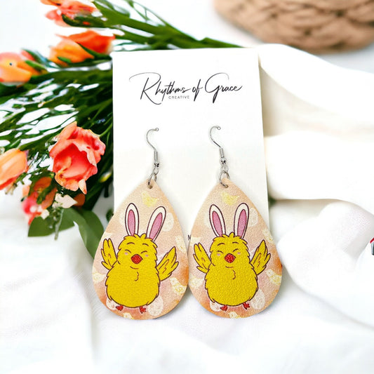 Easter Earrings - Bunny Earrings, Happy Easter, Easter Bunny, Easter Accessories, Easter Egg, Easter Accessories, Easter Basket, Chickadee