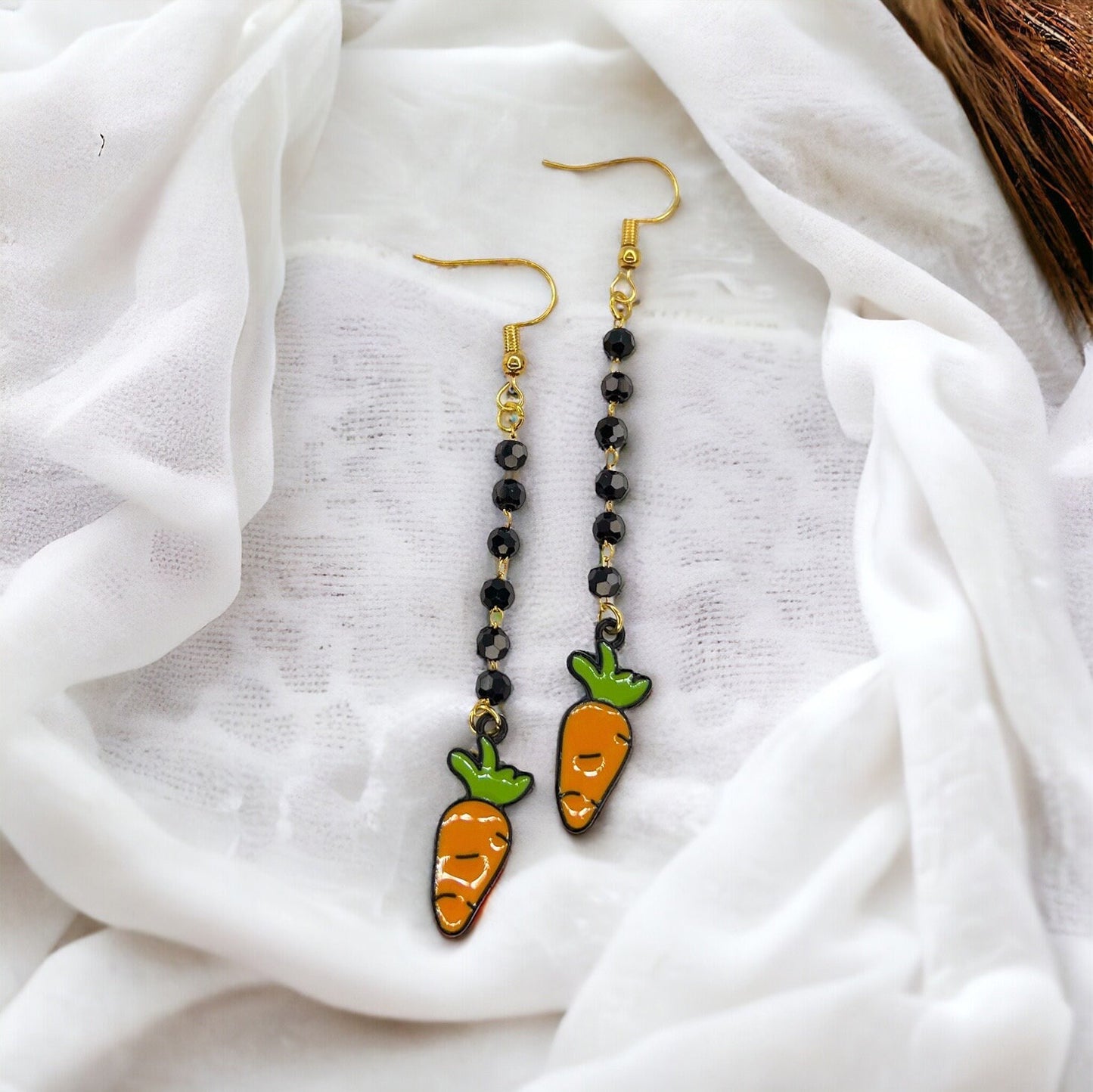 Hop Into Style: Whimsical Carrot Dangle Earrings for Easter Fun! - Rhythms of Grace Creative