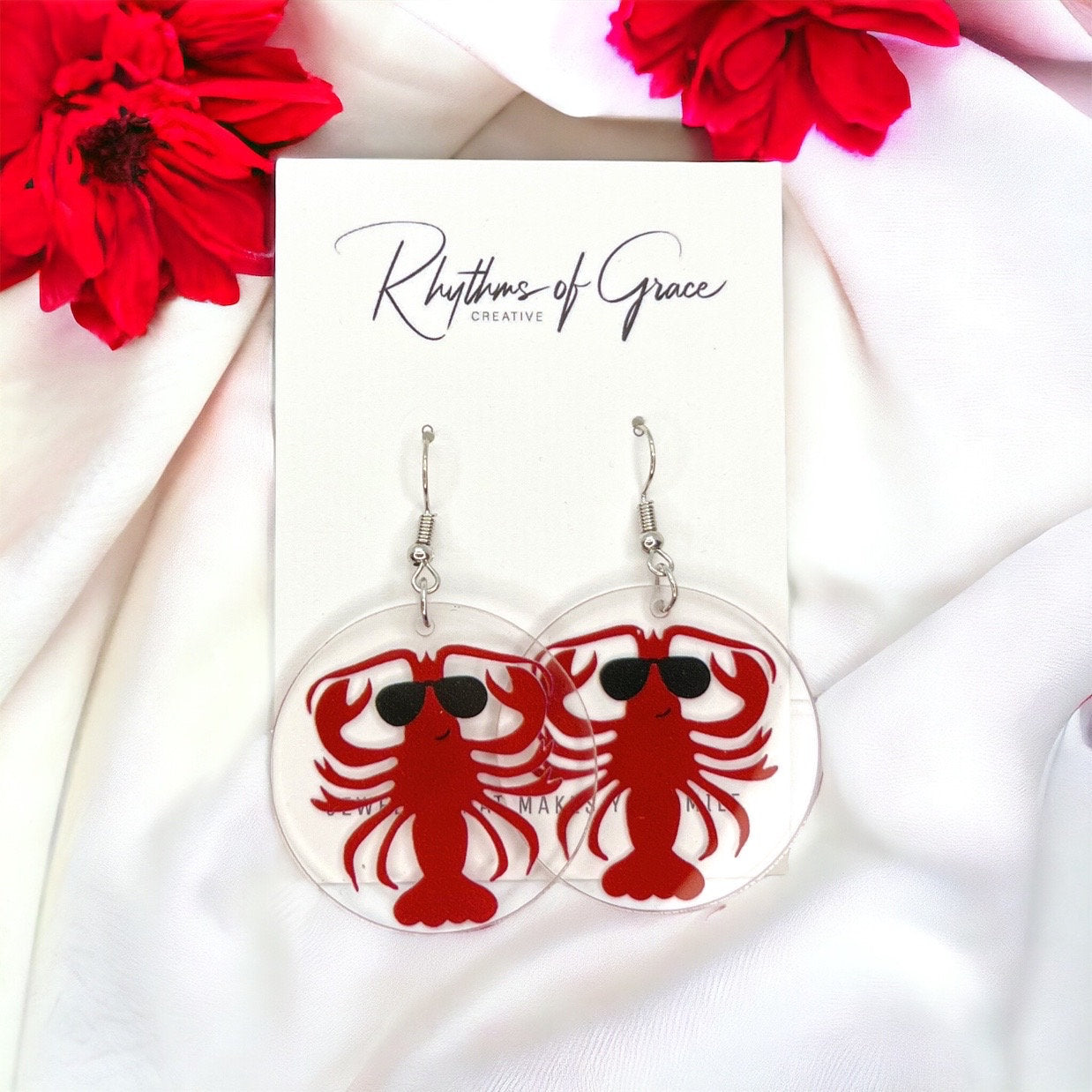 Crawfish Earrings - Add a Splash of Cajun Charm to Your Style! 🦞 - Rhythms of Grace Creative