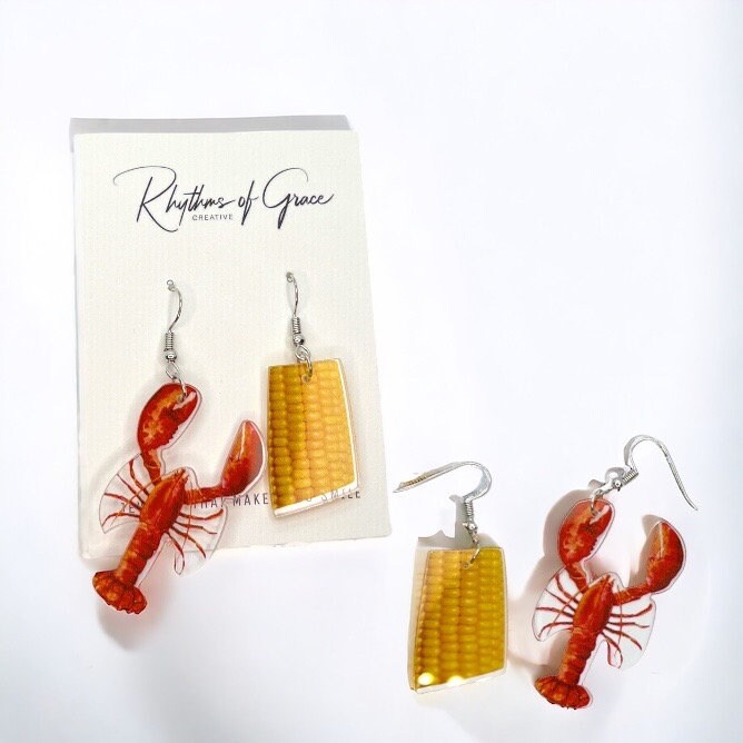 Dive into the Crawfish Craze with Our Crawfish Boil Earrings! - Rhythms of Grace Creative