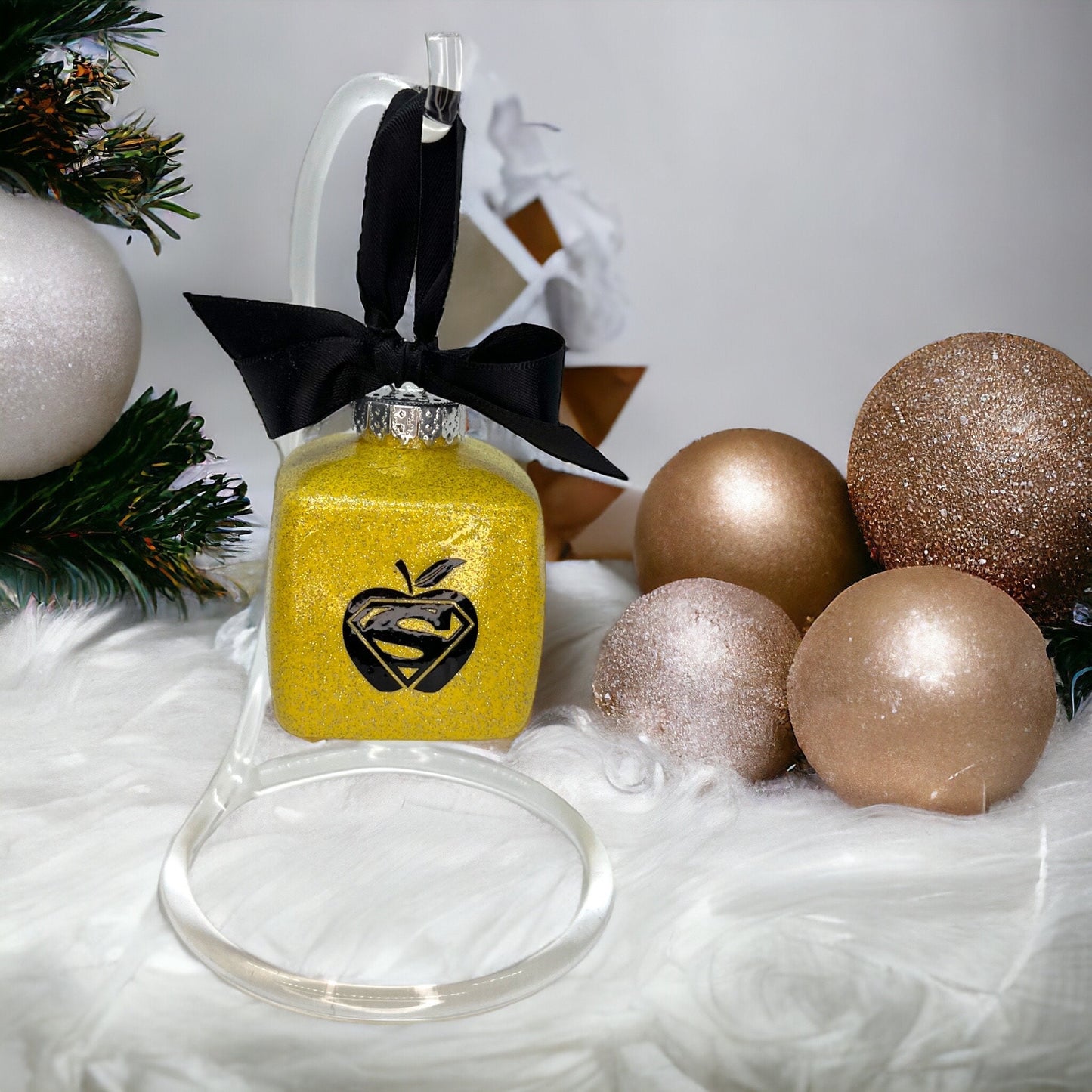 Clear Acrylic Ornament Stand, Ornament Hanger, 6” Display Stand, Ornament Display, Acrylic Stand - Rhythms of Grace Creative