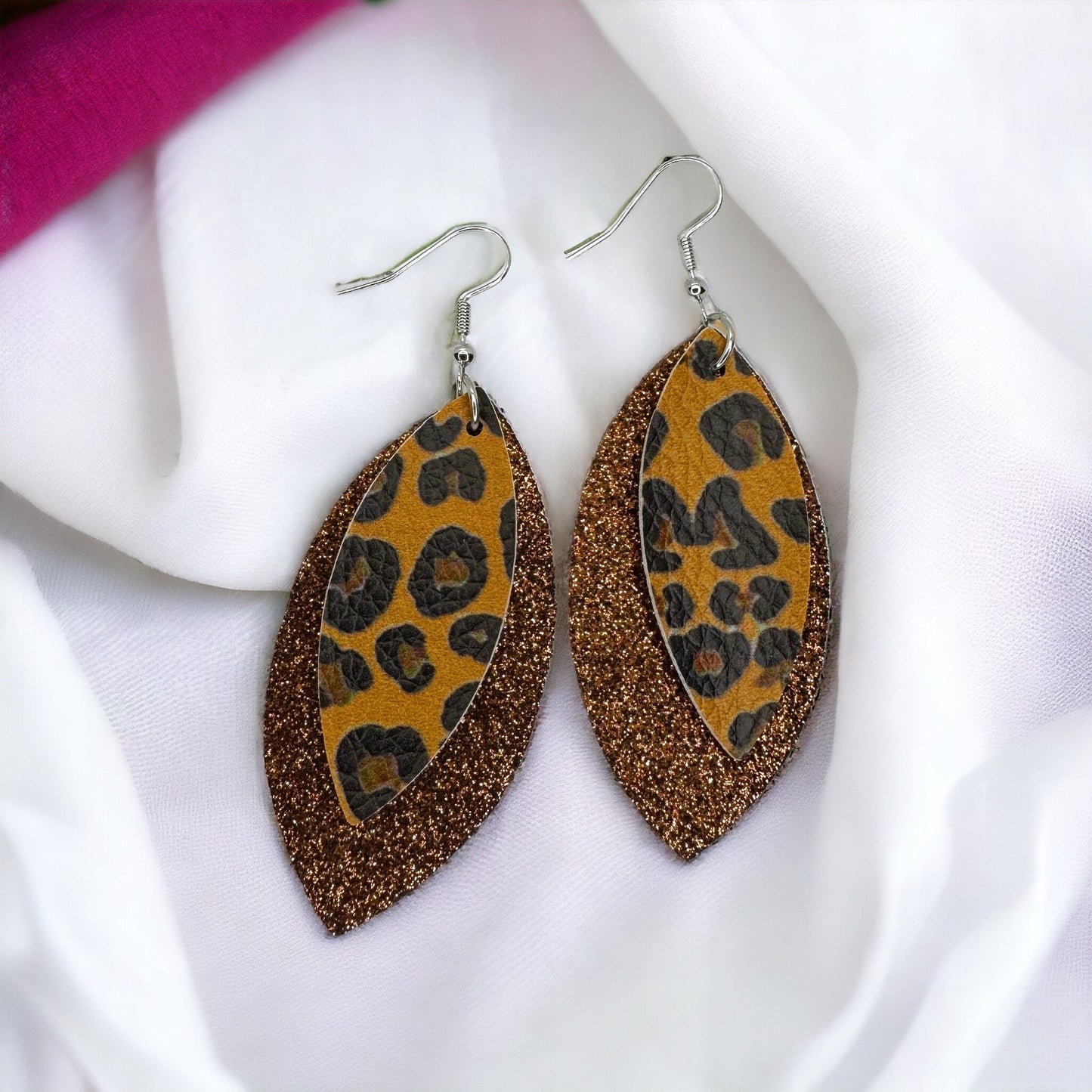Animal Print Earrings - Brown Earrings, Dangle Earrings, Boho Earrings, Boho Chic, Boho Style, Bohemian Earrings, Bohemian Accessories