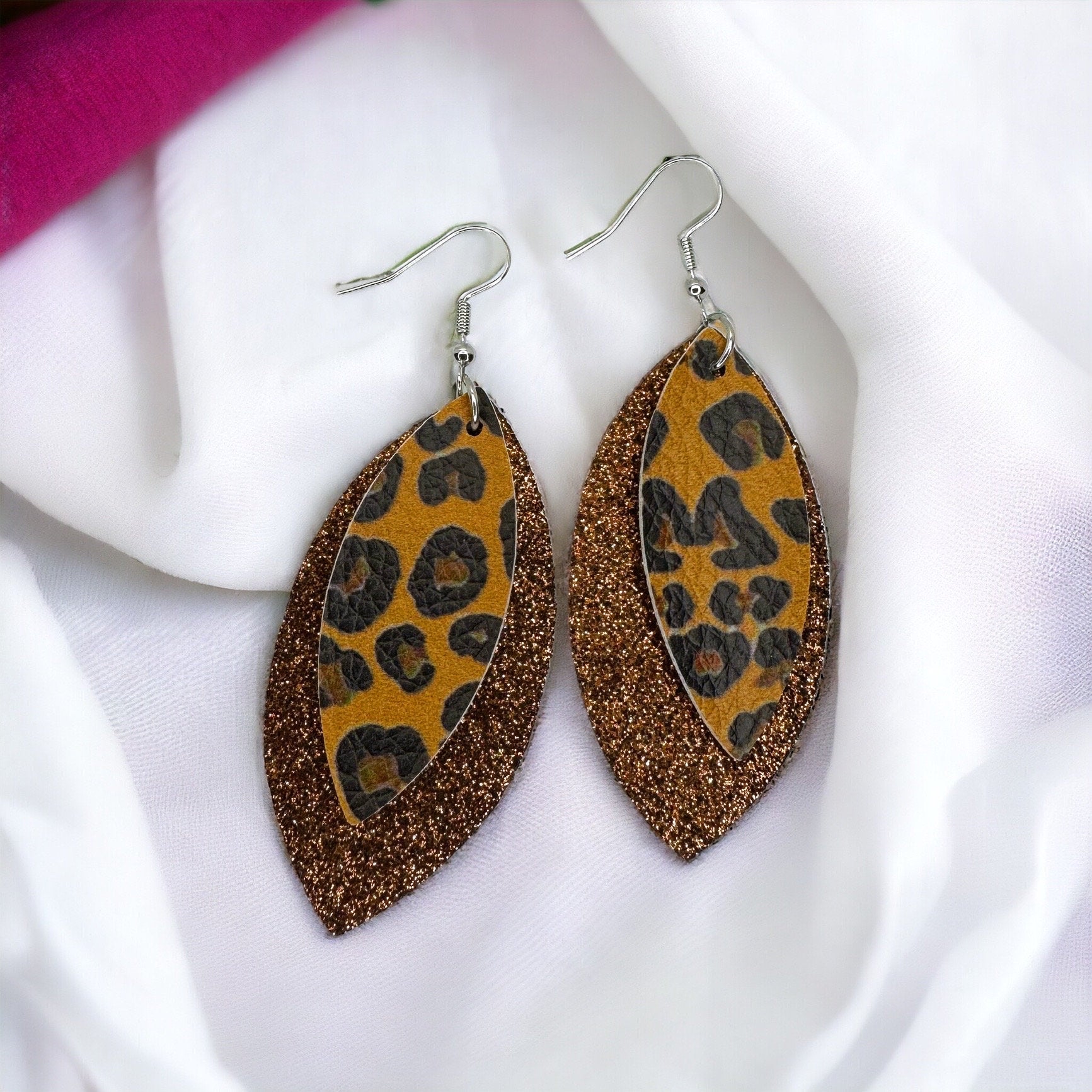 Animal Print Earrings - Brown Earrings, Dangle Earrings, Boho Earrings, Boho Chic, Boho Style, Bohemian Earrings, Bohemian Accessories