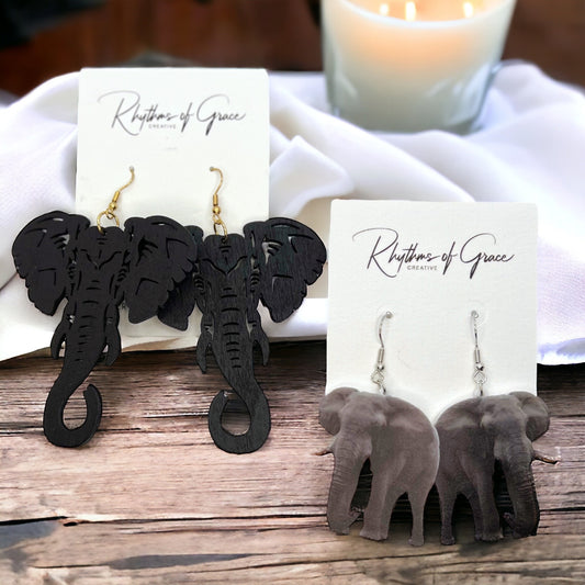 Elephant Earrings: Adorn Your Ears with Whimsy and Charm! - Rhythms of Grace Creative