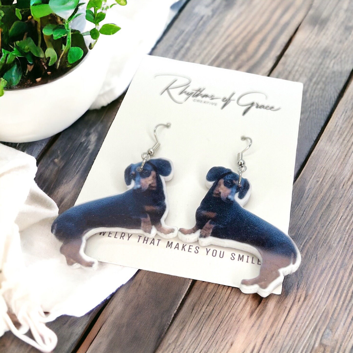 Weenie Wonderland: Cutest Dachshund Earrings Ever! - Rhythms of Grace Creative