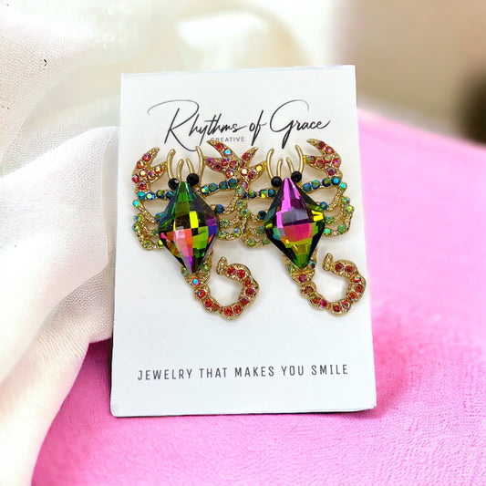 Scorpion Earrings - Scorpion Jewelry, Handmade Earrings, Handmade Jewelry, Animal Earrings, Animal Jewelry, Scorpions, Scorpio Earrings