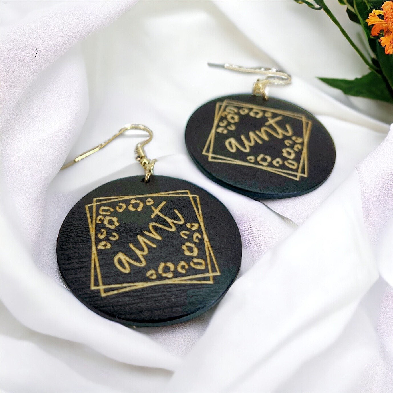 Aunt Earrings - Auntie Earrings, Aunt Gift, Aunt Accessories, Boho Chic, Aunt Life, Aunt Jewelry, Handmade Earrings, Handmade Jewelry