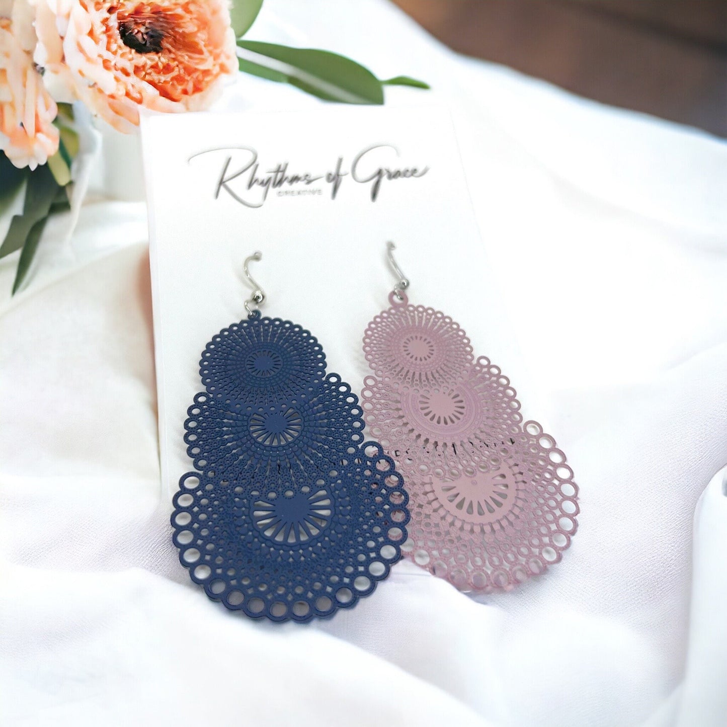 Gender Reveal Earrings - Baby Shower, New Mom, Mother’s Day, Mom Earrings, Momma Earrings, Mama Earrings, Team Pink, Team Blue, Pink or Blue