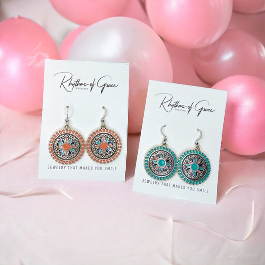 Gender Reveal Earrings - Baby Shower, New Mom, Mother’s Day, Mom Earrings, Momma Earrings, Mama Earrings, Team Pink, Team Blue, Pink or Blue