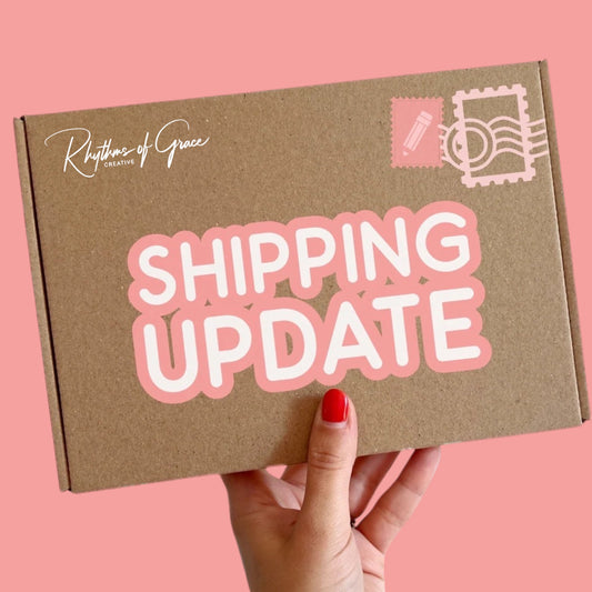 💌 A SHIPPING UPDATE 💌