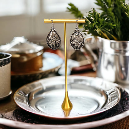Adventure Awaits: Wanderlust Mountain Earrings - Redwood Forest Delights! - Rhythms of Grace Creative