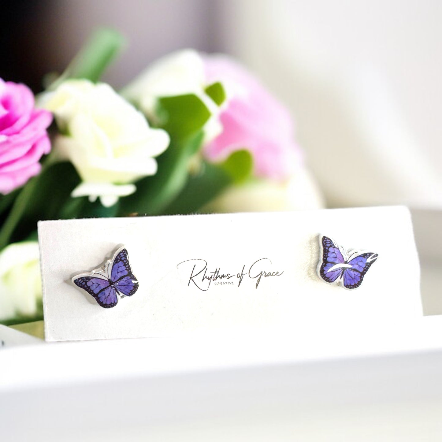 Flutter into Fashion with Our Butterfly Stud Earrings! 🌟