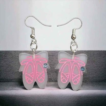 Twirl-Worthy Sparkle – Ballerina Slipper Earrings for Dancers & Dreamers🩰