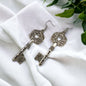 Antique Key Earrings - Lock Earrings, Handmade Earrings, Key Earrings, Motivational Gift - Rhythms of Grace Creative
