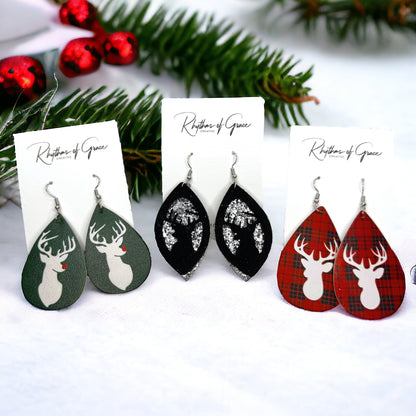 Sparkle & Shine: Christmas Deer Earrings! ✨🦌
