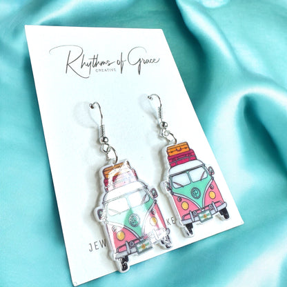 Peace, Love & Volkswagen: Dangle Earrings for the Ultimate Free Spirit!