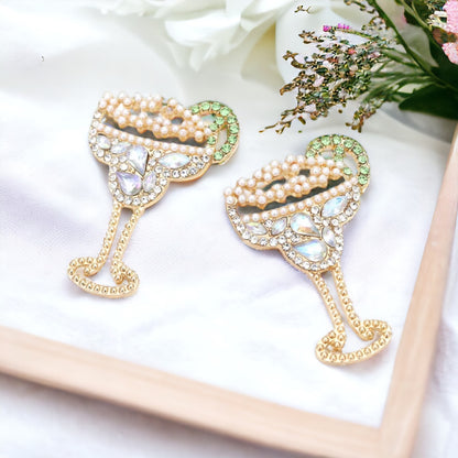 Fiesta Flair: Dazzling Margarita Earrings for Every Celebration!
