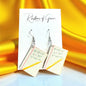 Math Made Stylish: Wooden Math Teacher Drop Earrings – Smart, Fun & Totally You!