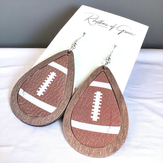 Kickoff Your Style: Fun Football Dangle Earrings!