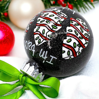 Christmas Ornament - "I'm Back, Bitches!" - Personalized, Christmas Tree Snack Cakes, Funny Ornament