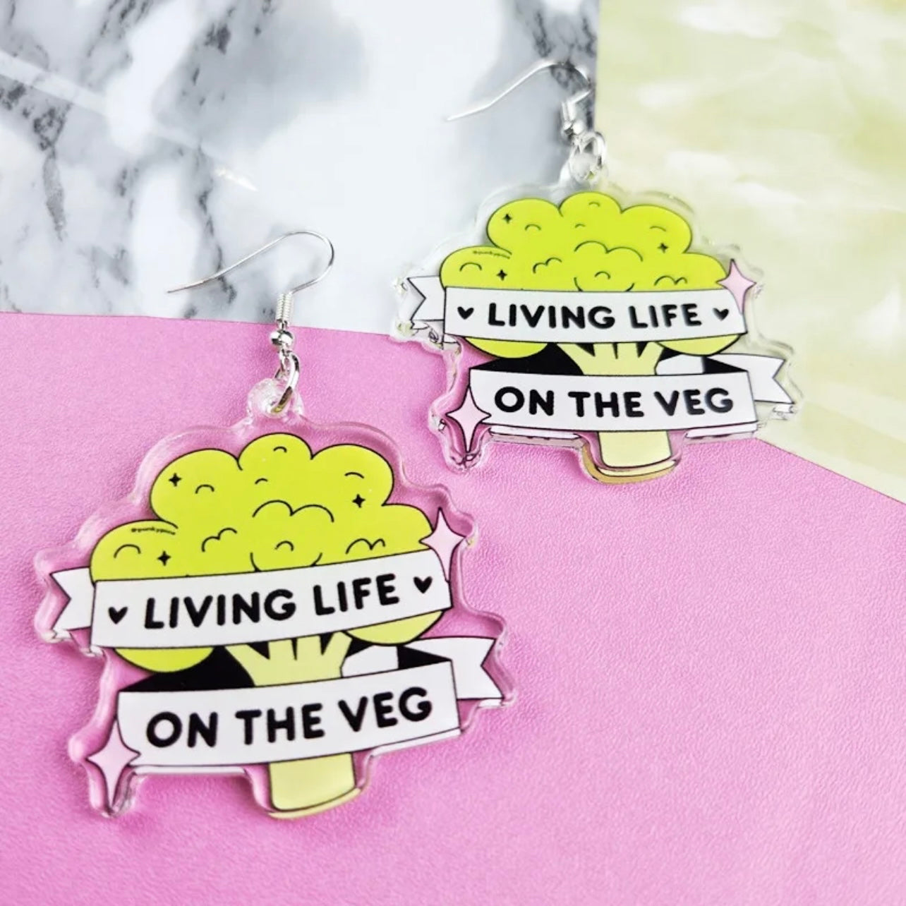 Veg Life Earrings: Living Life on the Veg 🌱 - Rhythms of Grace Creative