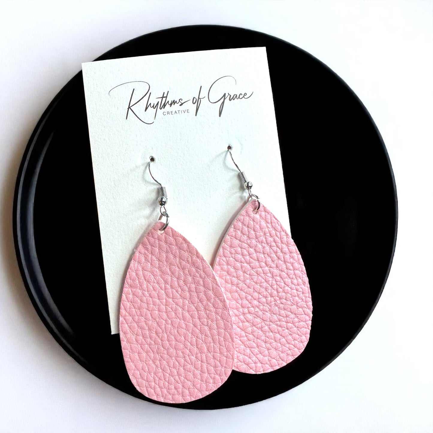 Teardrop Dream Earrings: Colorful Faux Leather Dangles for Every Occasion!