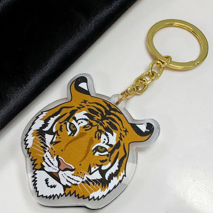 Acrylic Tiger Keychain | Durable & Vibrant Tiger Charm | 5"