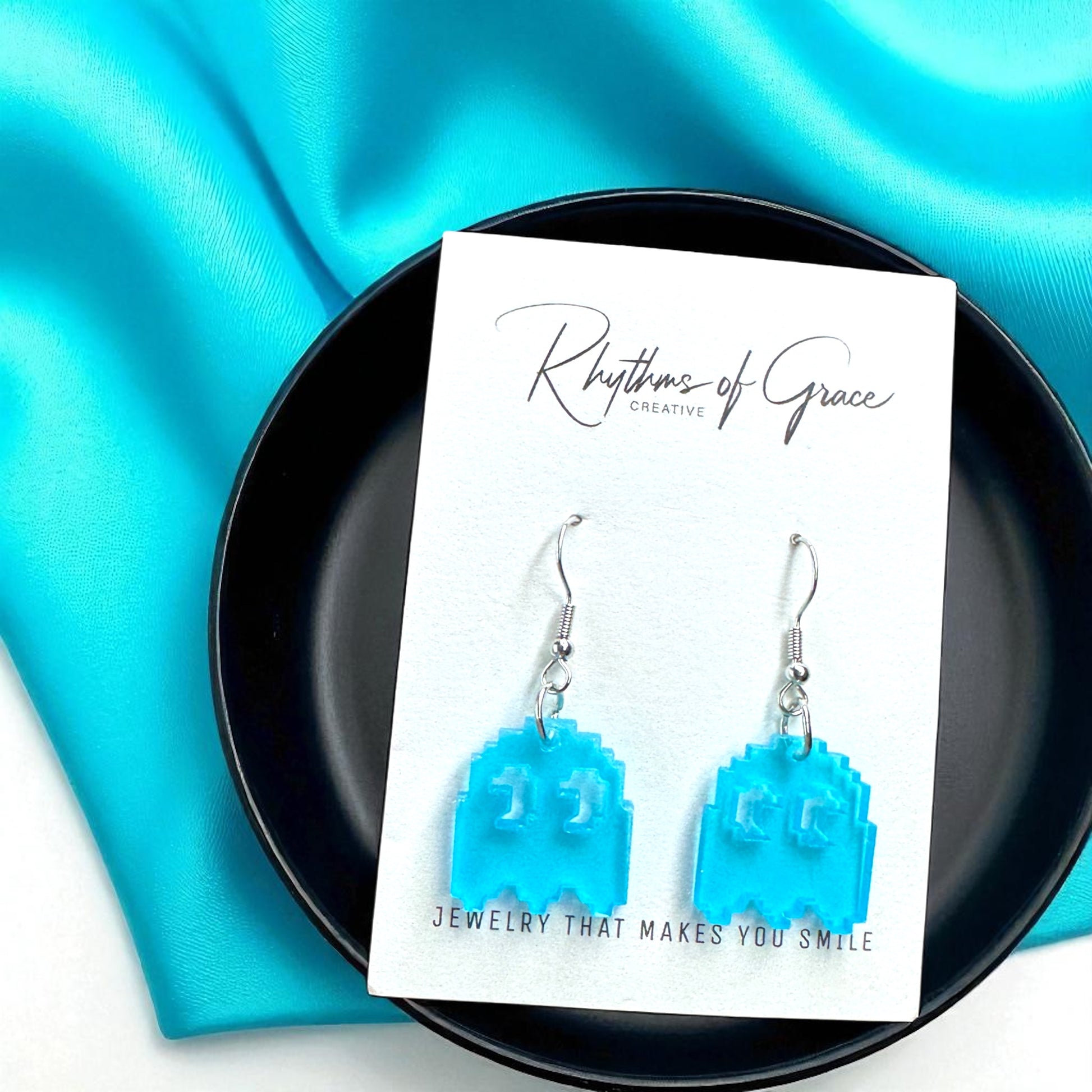PAC-MAN Party Earrings Set - Embrace 80's Retro with Handmade Dangle Fun! - Rhythms of Grace Creative