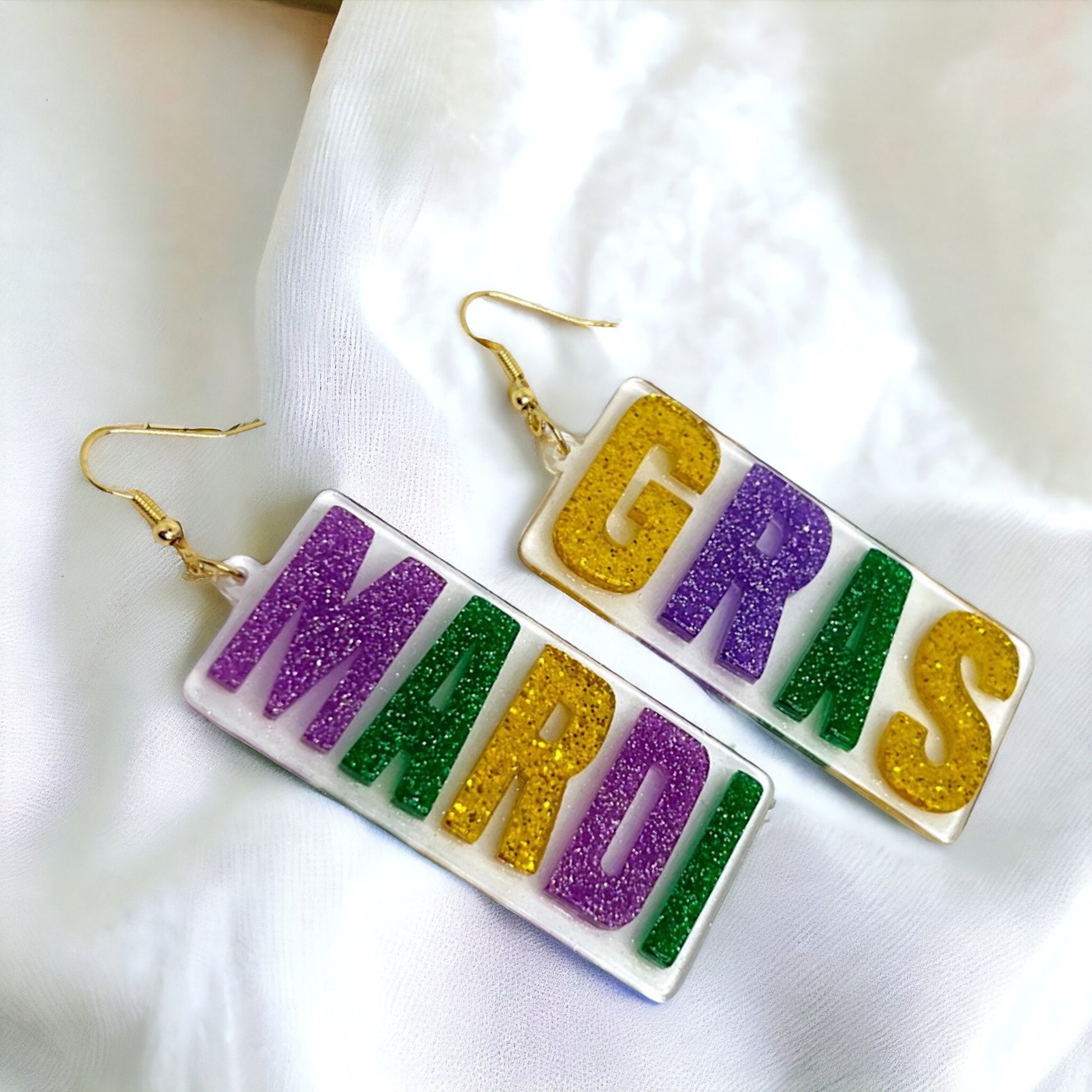 Let the Good Times Roll: Mardi Gras Earrings Extravaganza! 🎭✨ - Rhythms of Grace Creative