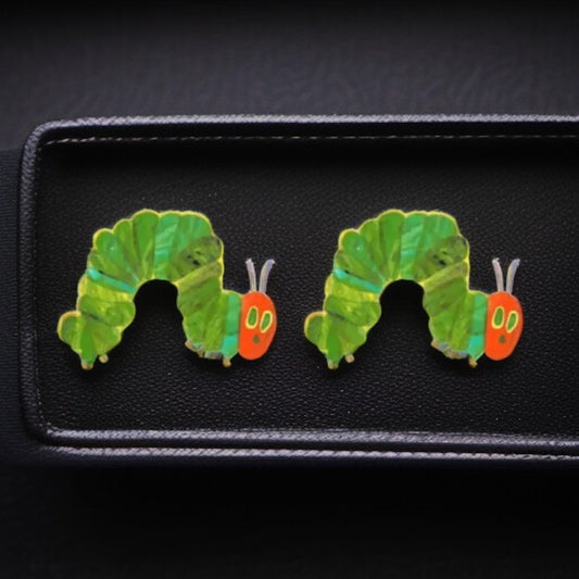 Charming Caterpillar Stud Earrings – A Whimsical Treat for All Ages!🐛
