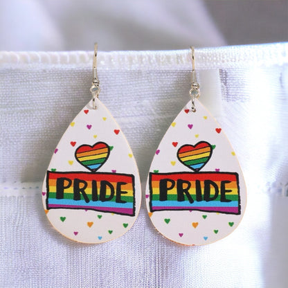 Shine Bright with Our PRIDE Teardrop Earrings!🏳️‍🌈