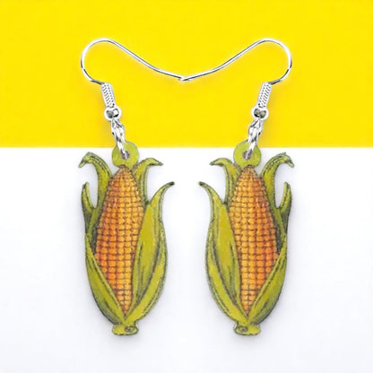 Corn on the Cob Dangle Earrings – A-maize Your Style! 🌽