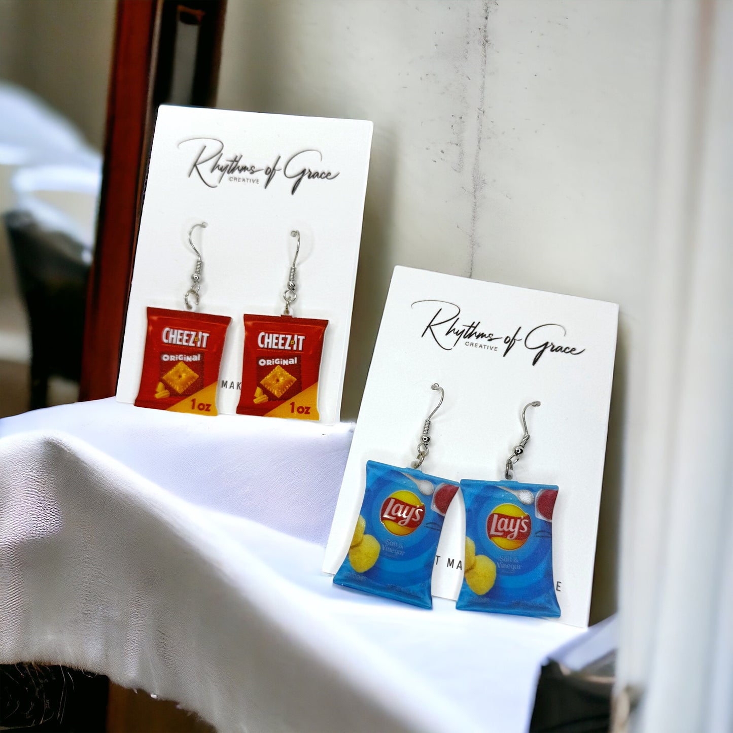 Snack Attack: Grab Your Chip Bag Earrings - Choose from Tasty Designs!