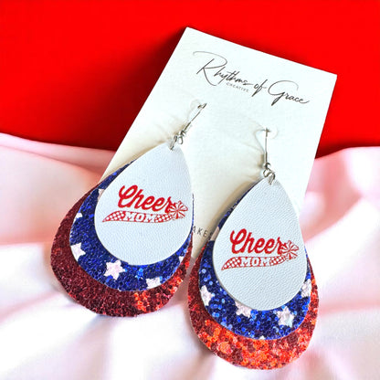 Touchdown Style: 'Cheer Mom' Dangle Earrings 🏈