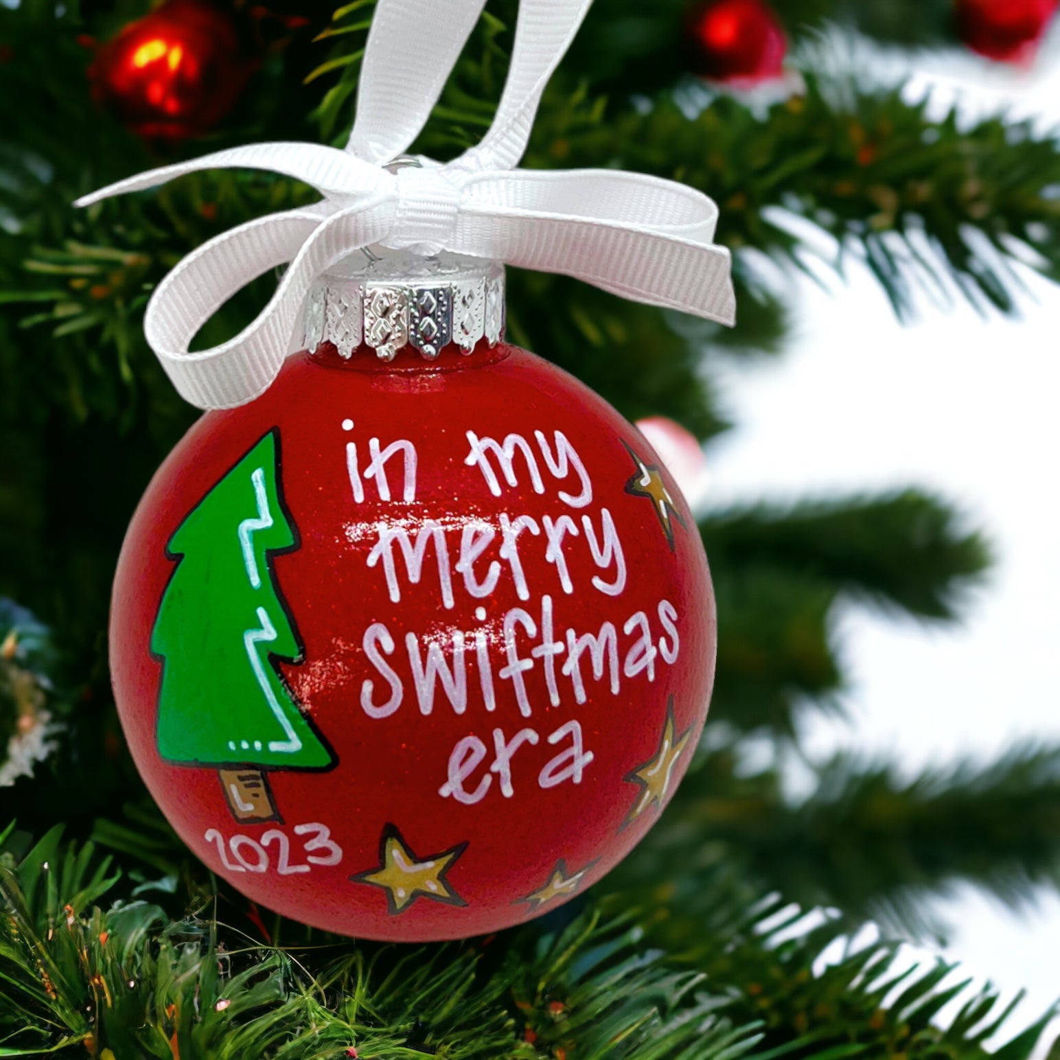 Swiftie Ornament - Eras Tour Ornament, Christmas Ornament, Holiday Ornament, Swiftie Era, Merry Swiftmas, Christmas Era, Eras Tour Gift - Rhythms of Grace Creative