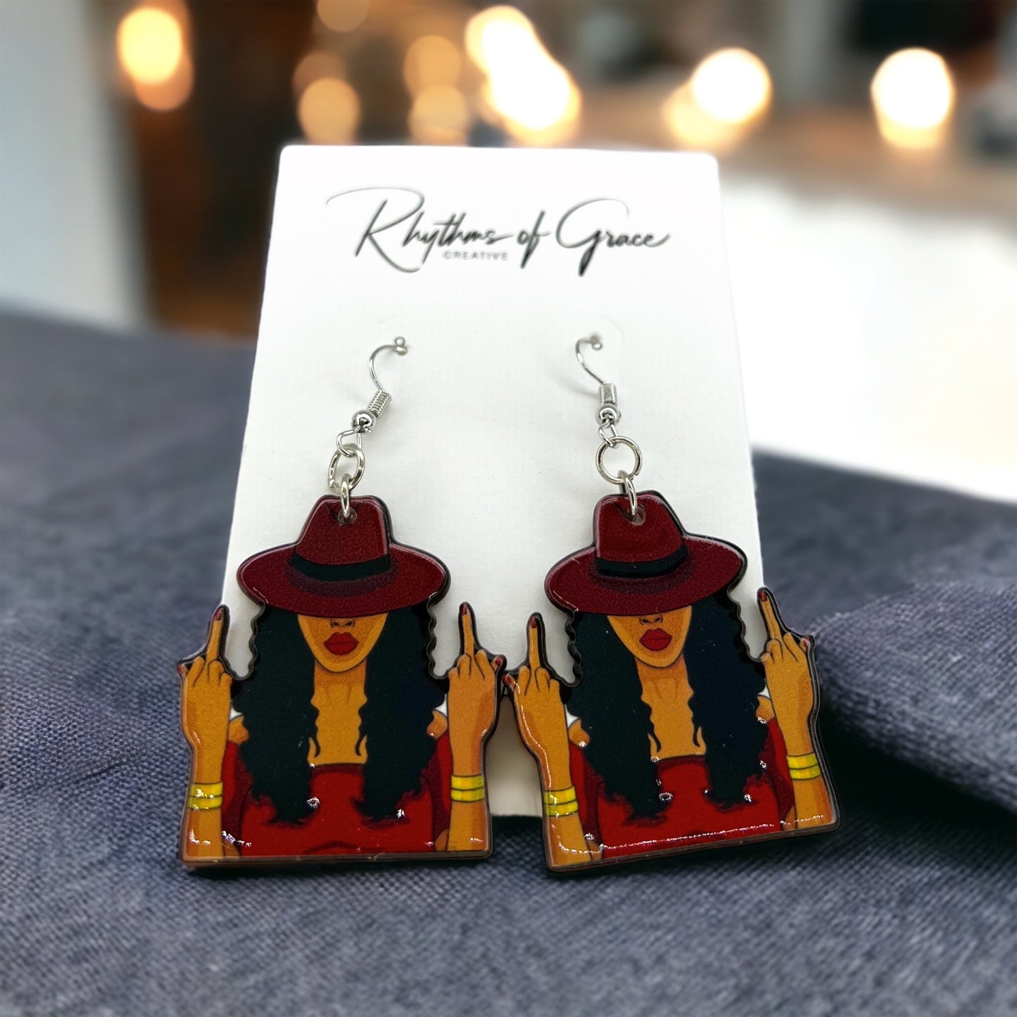 Sassy Queen Earrings - Unleash Your Inner Goddess! 🌟 - Rhythms of Grace Creative