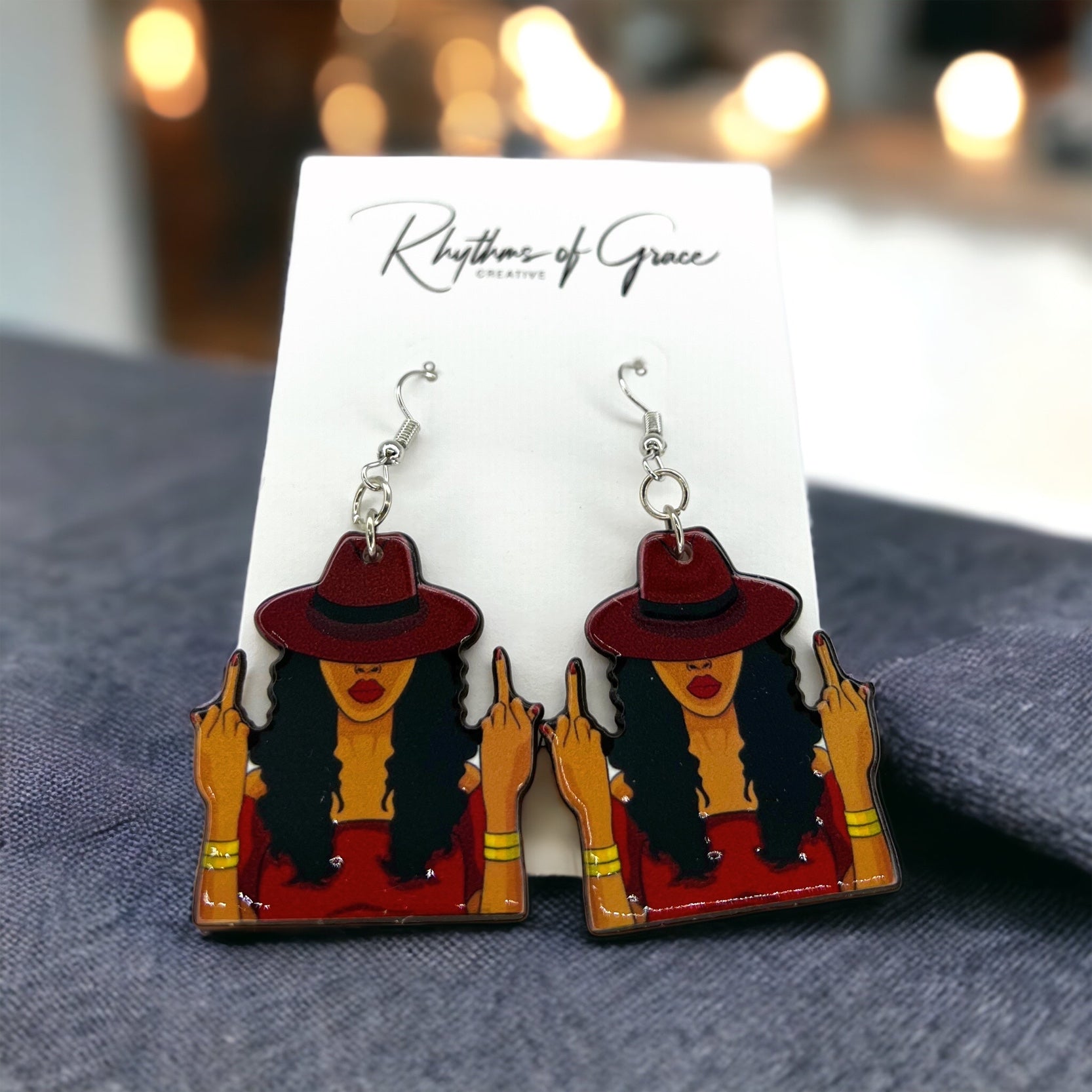 Sassy Queen Earrings - Unleash Your Inner Goddess! 🌟 - Rhythms of Grace Creative