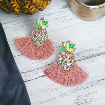 Pineapple Dangle Earrings - Add a Splash of Tropical Fun! 🍍