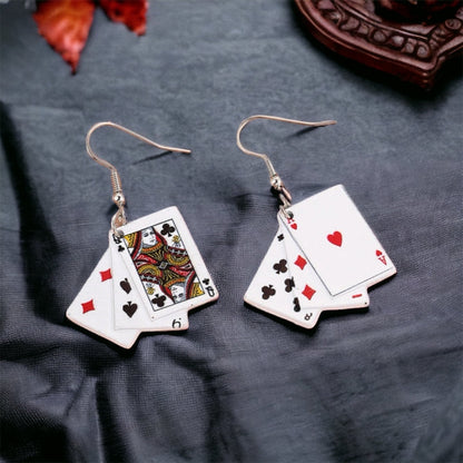 Get Your Game On with Our Playing Cards Earrings! 🌟 - Rhythms of Grace Creative