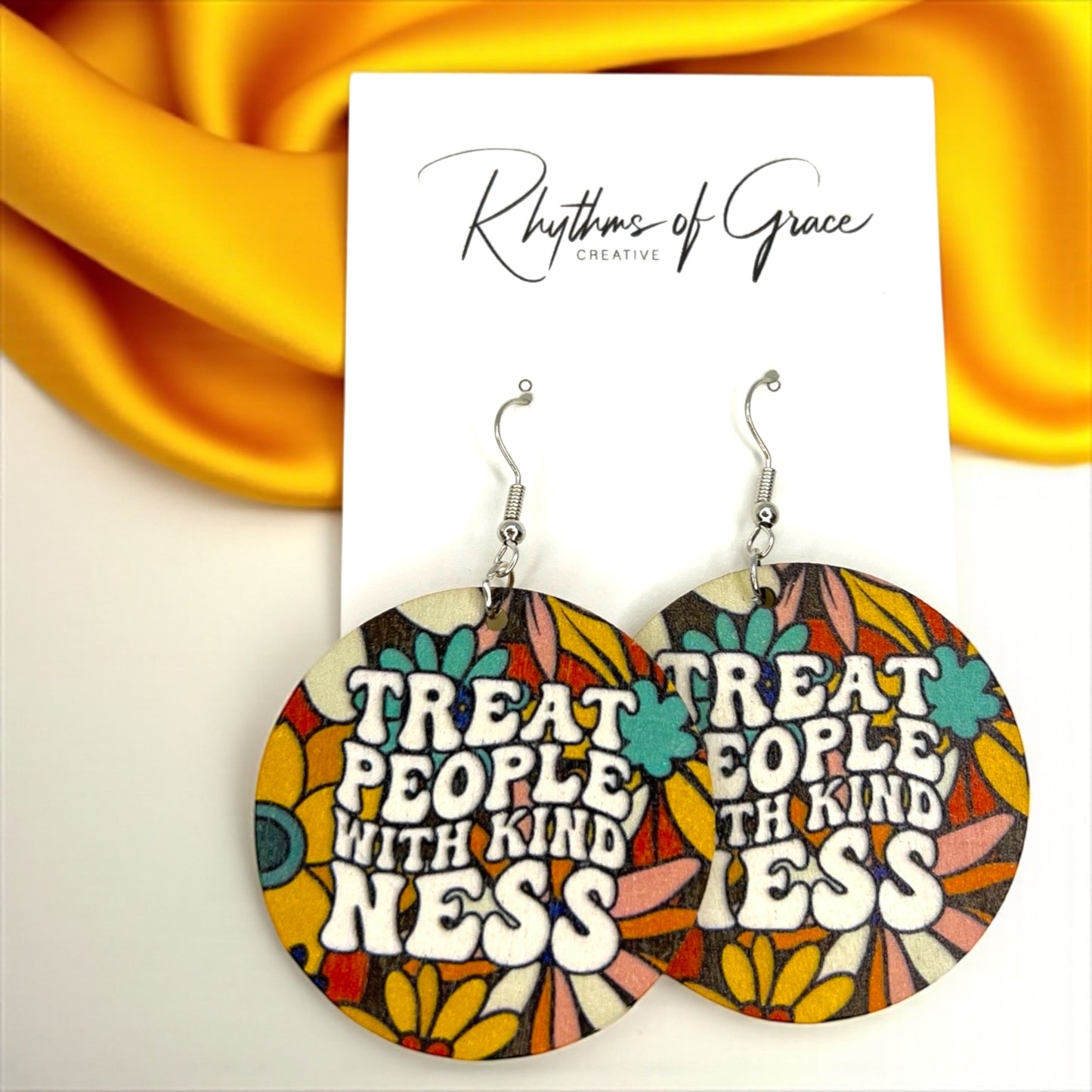 Kindness Earrings Collection: Spread Love & Positivity! 🌈 - Rhythms of Grace Creative