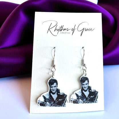 Rock Your Style: Elvis Presley Dangle Earrings - 12 Iconic Designs! 🎸