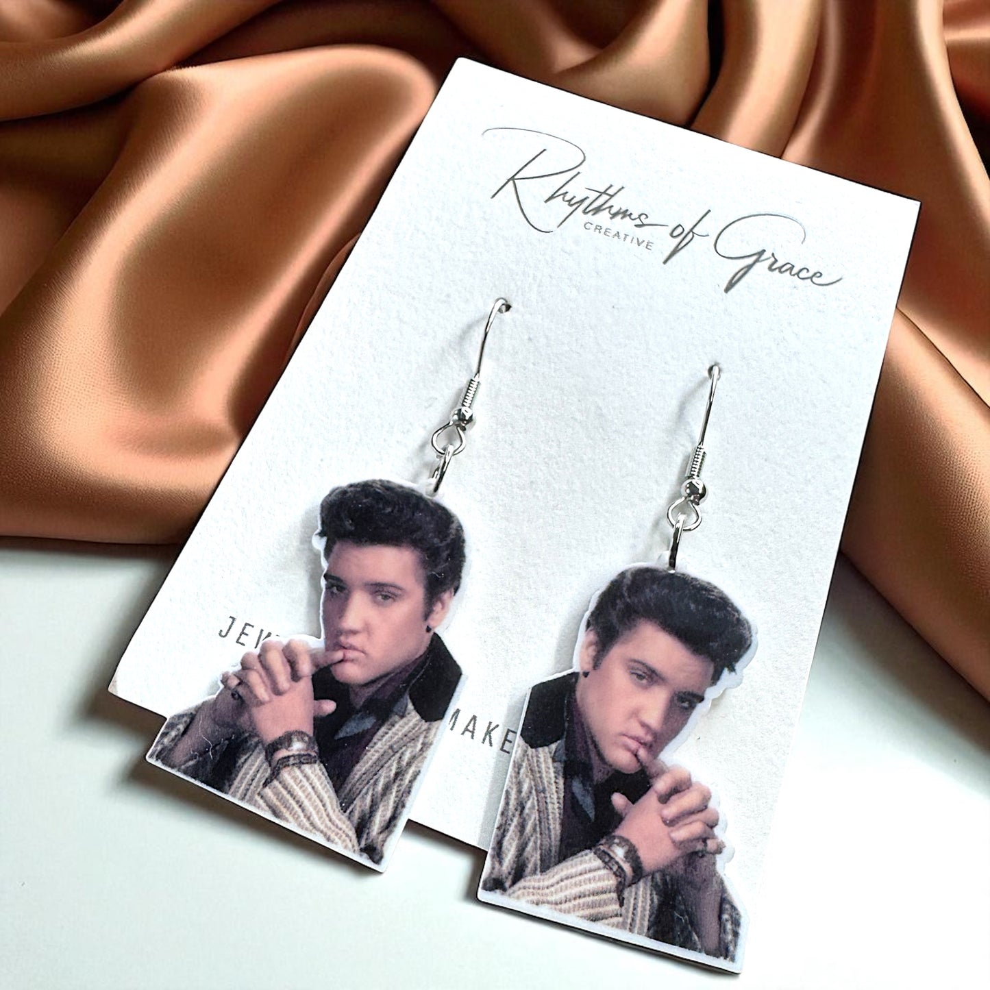 Rock Your Style: Elvis Presley Dangle Earrings - 12 Iconic Designs! 🎸