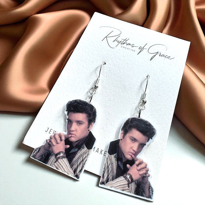 Rock Your Style: Elvis Presley Dangle Earrings - 12 Iconic Designs! 🎸