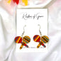 Fiesta Maracas Earrings - Mexican Noise Makers, Halloween Earrings, Halloween Costume, Cinco de Mayo, Taco Tuesday, Dia de los Muertos - Rhythms of Grace Creative