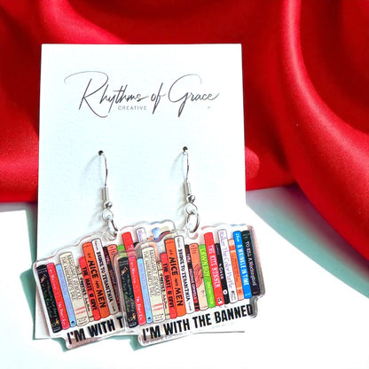  I'm With the Banned Earrings: Wear Your Story! ✨📚 - Rhythms of Grace Creative