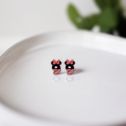 Whimsical Number Stud Earrings: Celebrate Your Age in Style!