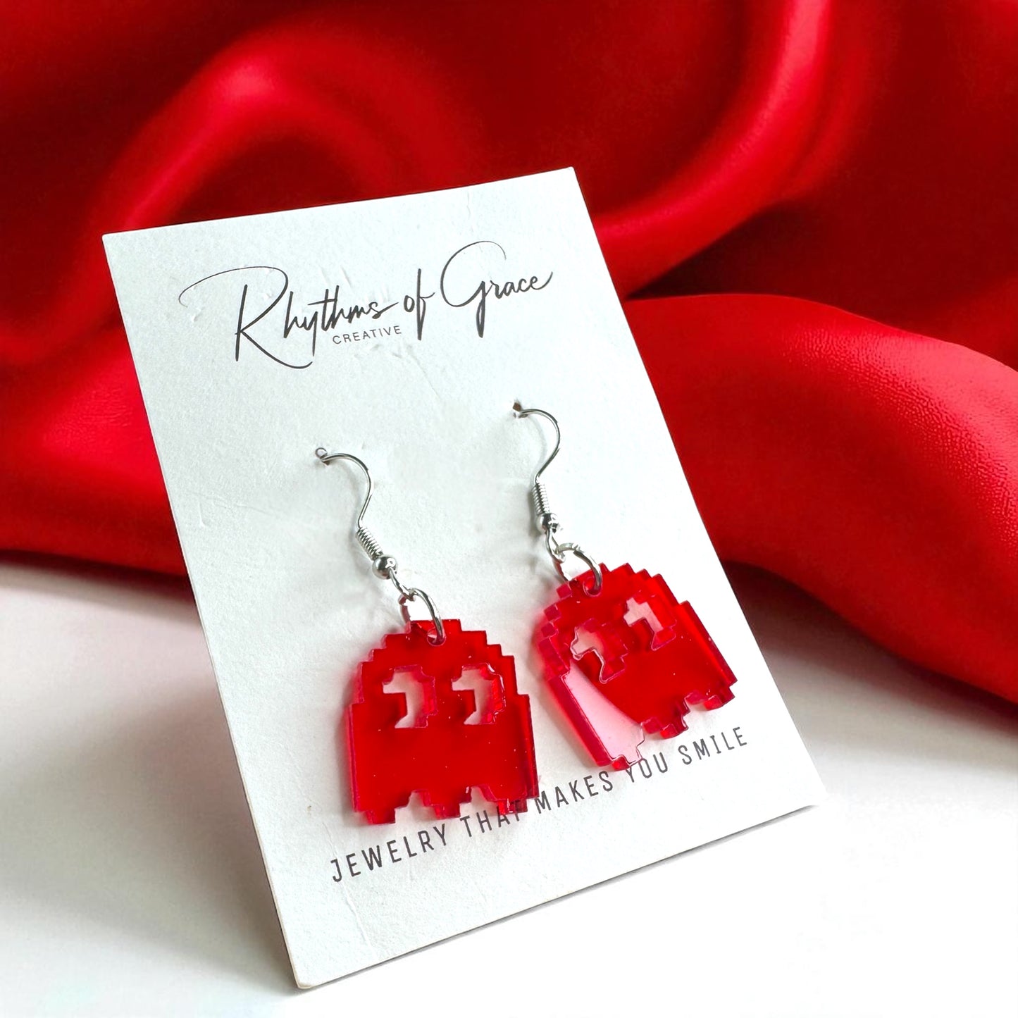 PAC-MAN Party Earrings Set - Embrace 80's Retro with Handmade Dangle Fun! - Rhythms of Grace Creative