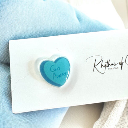 Sweet & Sassy Candy Heart Stud Earrings – Spice Up Your Look! 💖